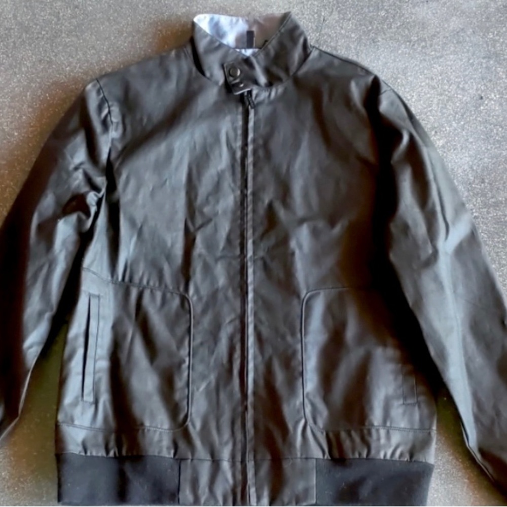 Nixon Moto Jacket, Waxed Cotton, Medium M Motorcycle Zip Up